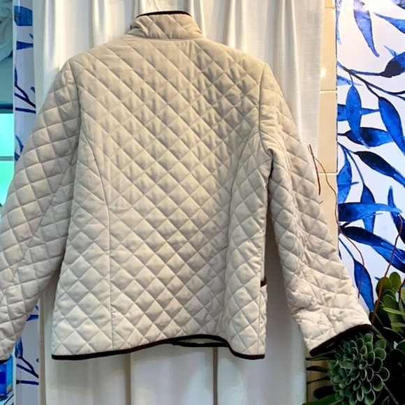 Women’s George Quilted Full Zip & Snap Polyester Jacket Size Missy 8-10 - Picture 5 of 6